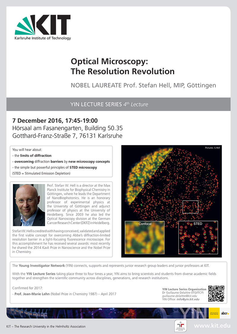 Optical Microscopy: The Resolution Revolution – Prof. Stefan Hell