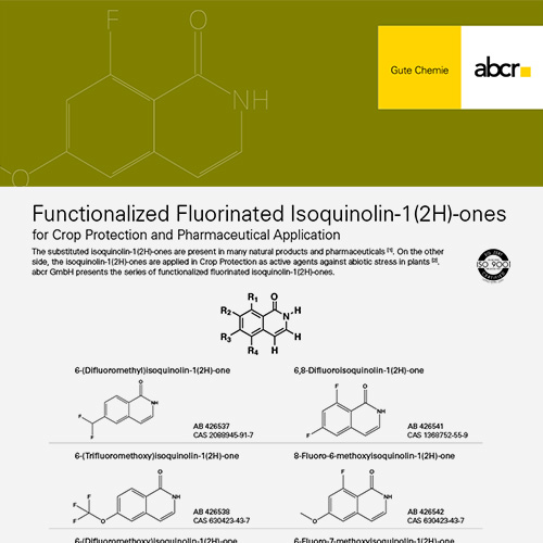 Fluoro Isoquinolines Flyer