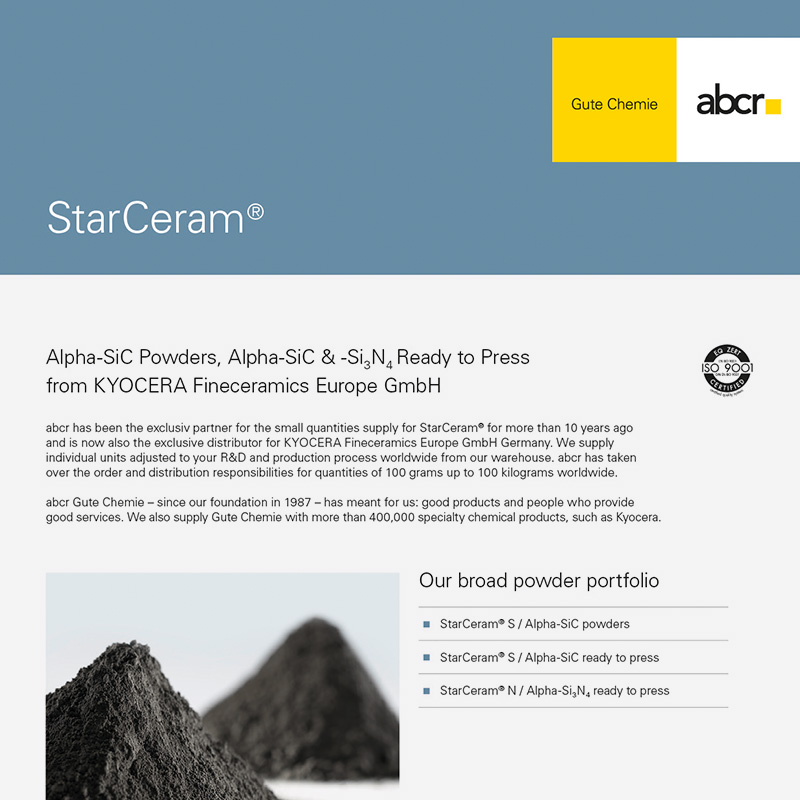 abcr – KYOCERA Fineceramics Precision StarCeram®