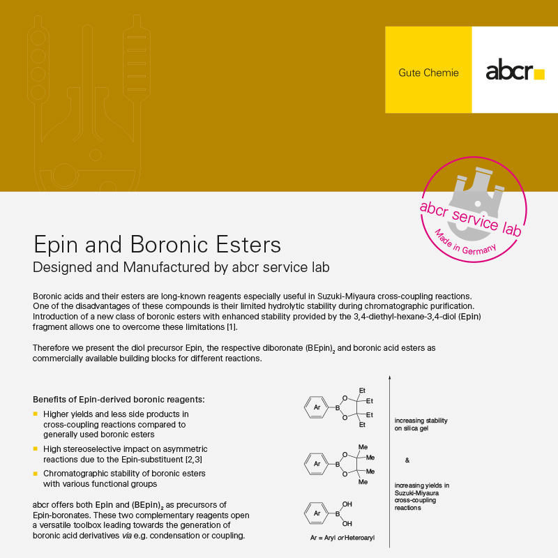 abcr service lab - Epin and Boronic Esters Flyer